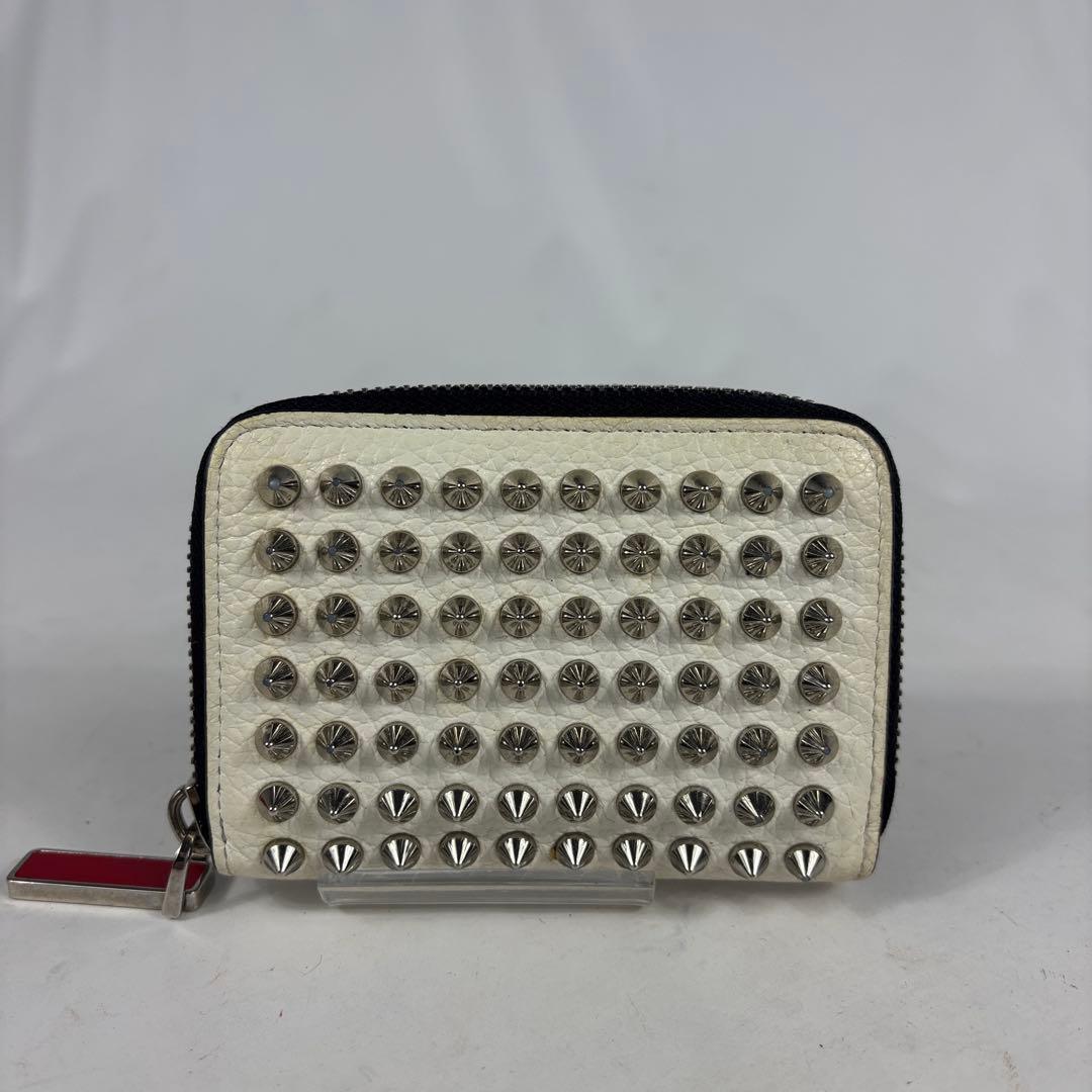 クリスチャンルブタン スタッズ レザー ケース カードケース ウォレット