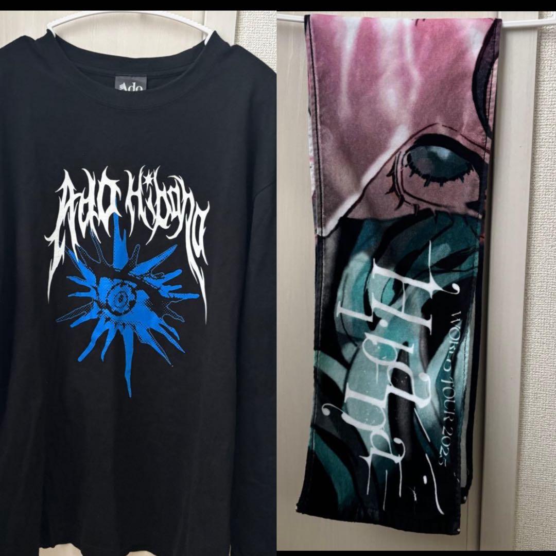 Ado ファッショナブル「Hibana」Tシャツ XLロンT、タオルセット