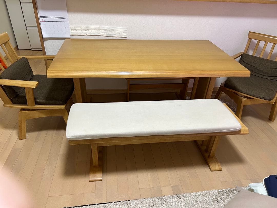 木製ダイニングテーブルセット