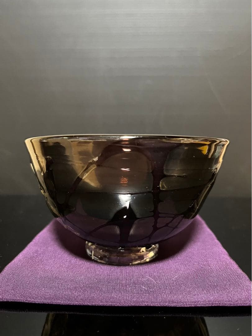 吉野晃司　ガラス茶碗　義山茶碗