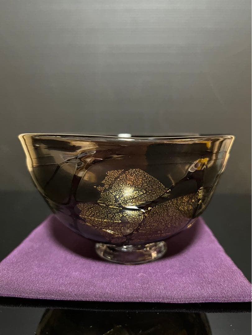 吉野晃司　ガラス茶碗　義山茶碗