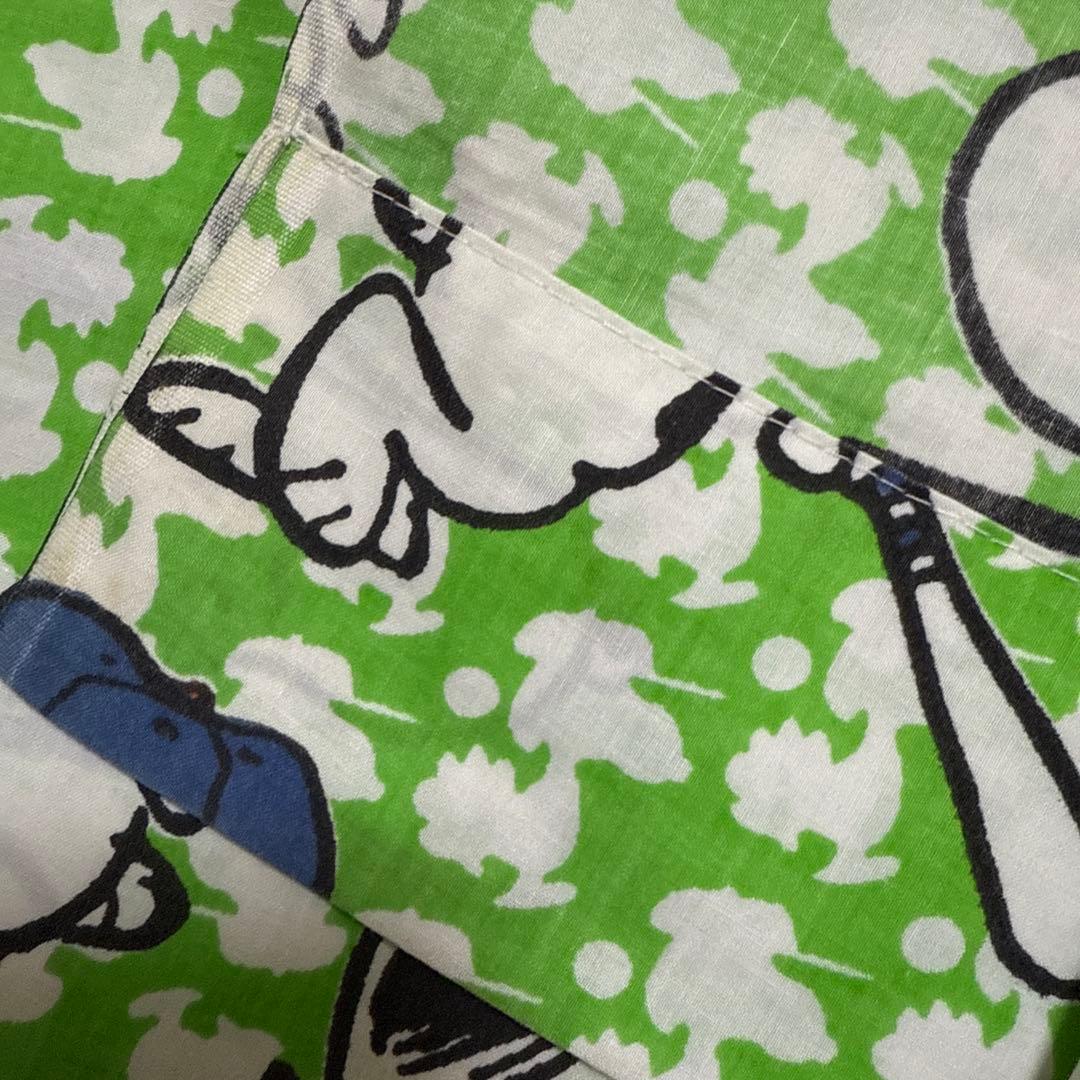SNOOPY ビンテージ　カーテン　シーツ　USA製　170×240