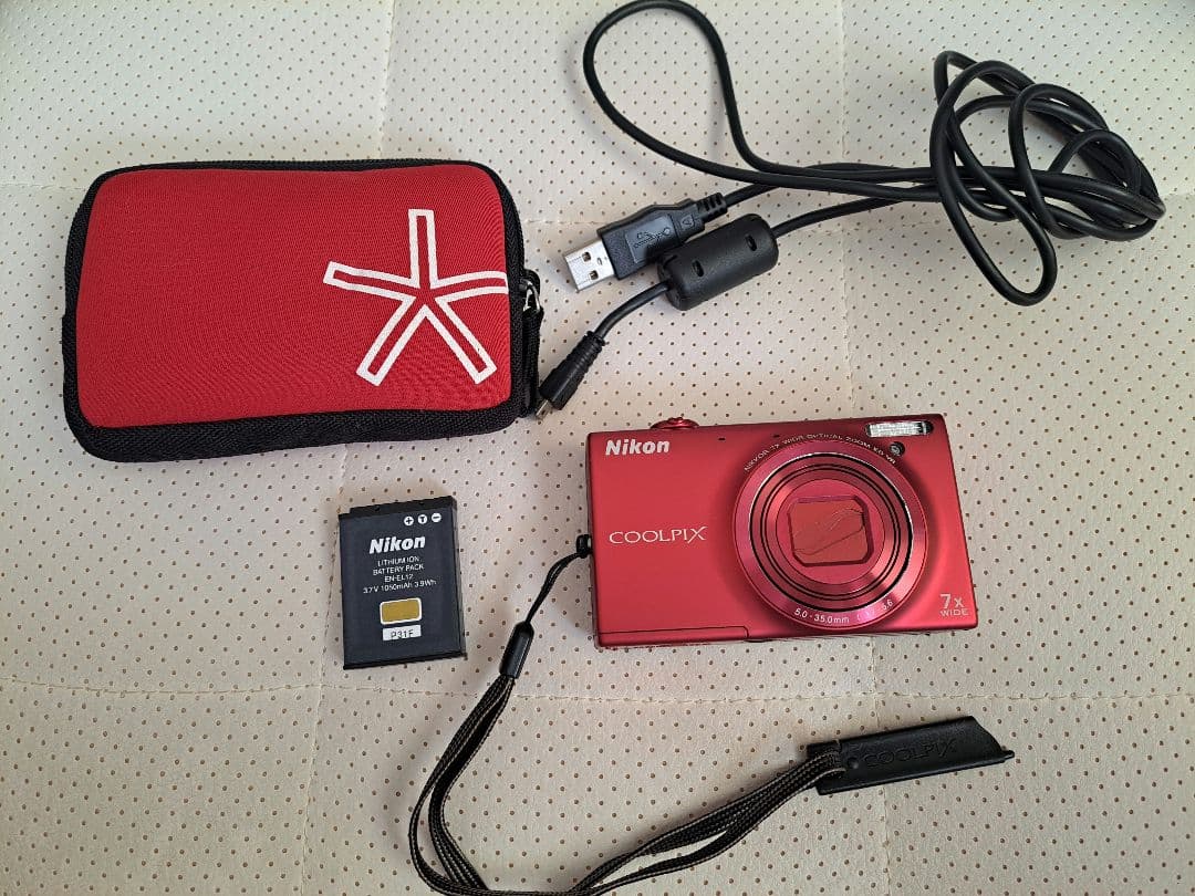 Nikon COOLPIX　S6100 赤 コンパクトデジタルカメラ