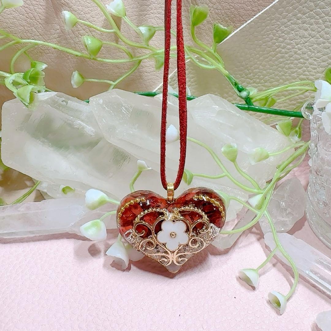 癒しのオルゴナイト❤️シトリン＋サードオニキスの香水瓶型♡