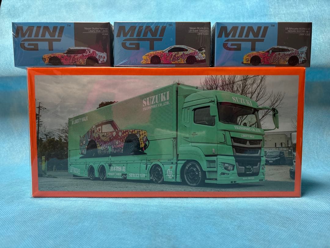 GCD LB-トラックスーパーグレート・MINI GT LBWK KUMA 3台