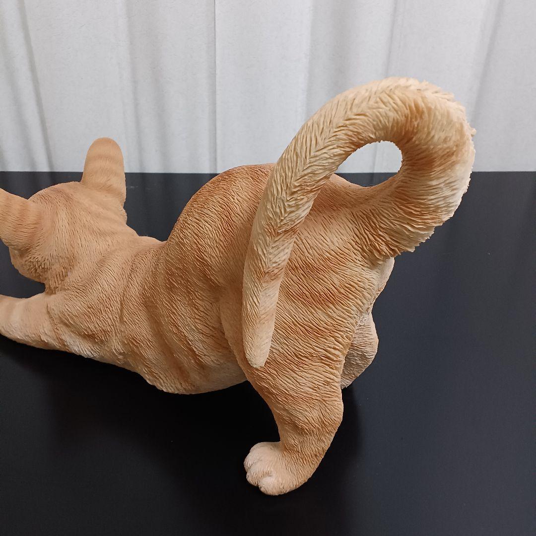 猫 雑貨 ガーデンオブジェ 置物 置き物 茶トラ リアル ネコ ねこ