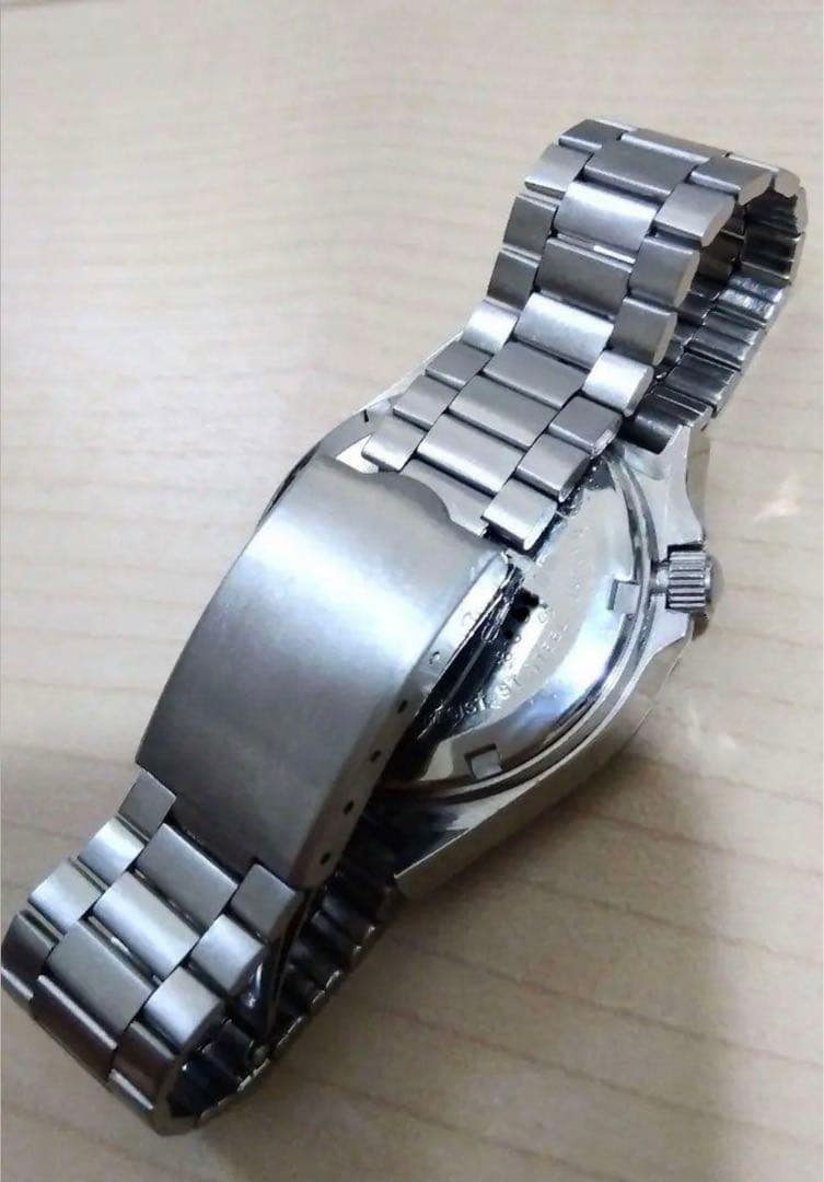 セイコー　SEIKO　シルバーウェーブ　グリーン文字盤　ガラス風防　電池新品