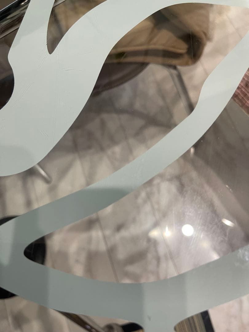 nanaohon様ダイニングテーブルガラス天板