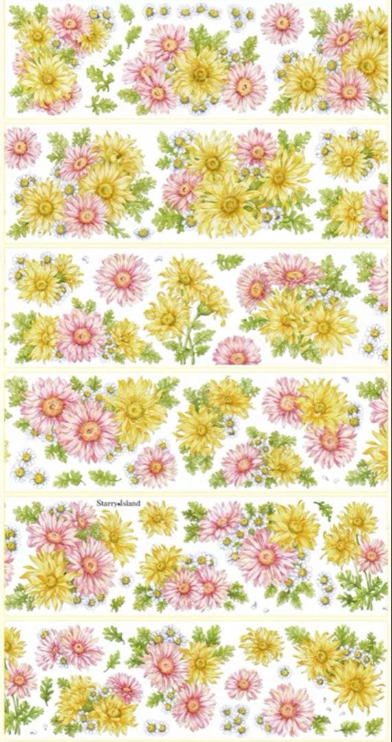 繁星梦屿《拾花酿春》海外マスキングテープ　マステ 【2445】