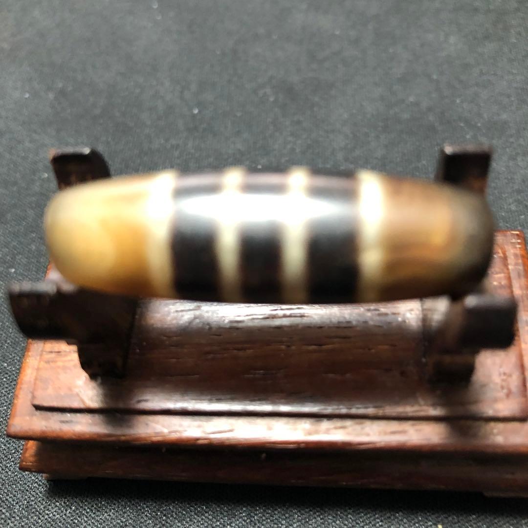 秘蔵風化天珠‼️西蔵老礦古代伝承風化七線天珠