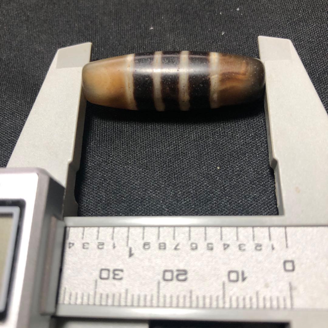 秘蔵風化天珠‼️西蔵老礦古代伝承風化七線天珠