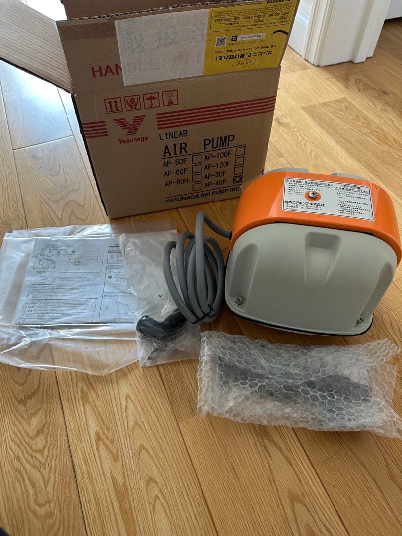未使用　エアポンプ AP-40P メダカ　安永