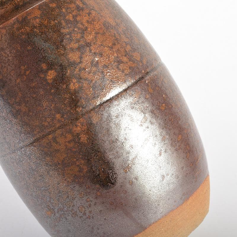 茶道具　備前焼　肩衝茶入　仕覆・箱付　V　6671