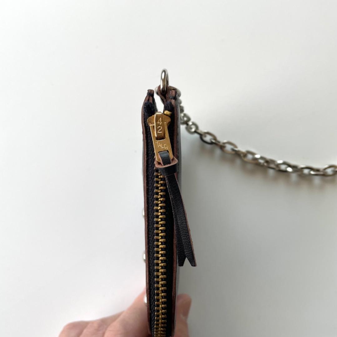 ご注文品　L字ファスナーウォレット　デッドストックジッパー　ホースハイドレザー