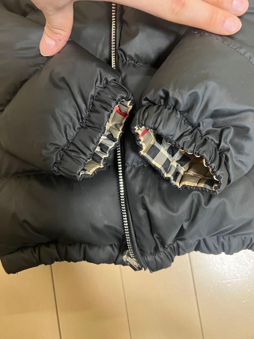 ＊あいうえお様＊Burberry ベビー　リバーシブルダウン　80