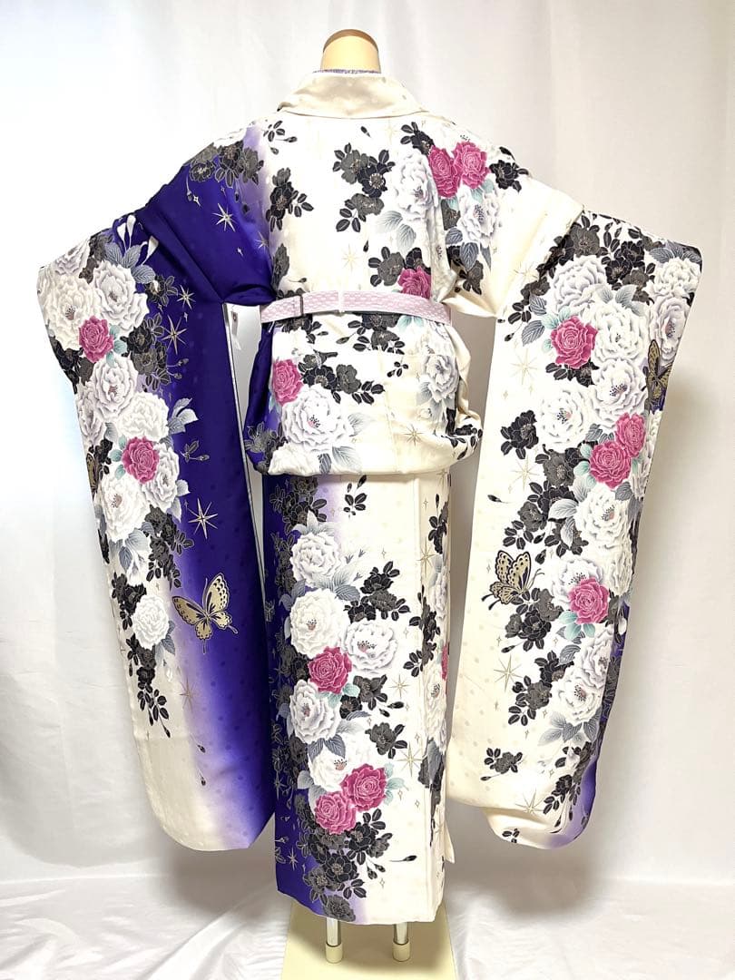 【美おり】振袖 正絹 振袖フルセット 7点セット 成人式 エレガント 牡丹