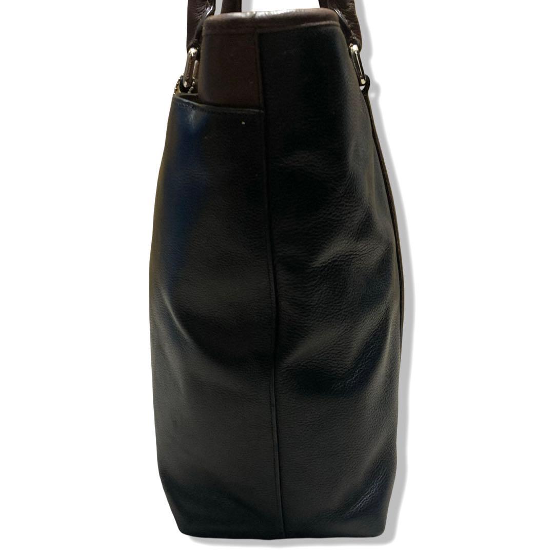 コーチ　ビジネスバッグ　2way　メトロポリタン　A4収納可　レザー　ブラック