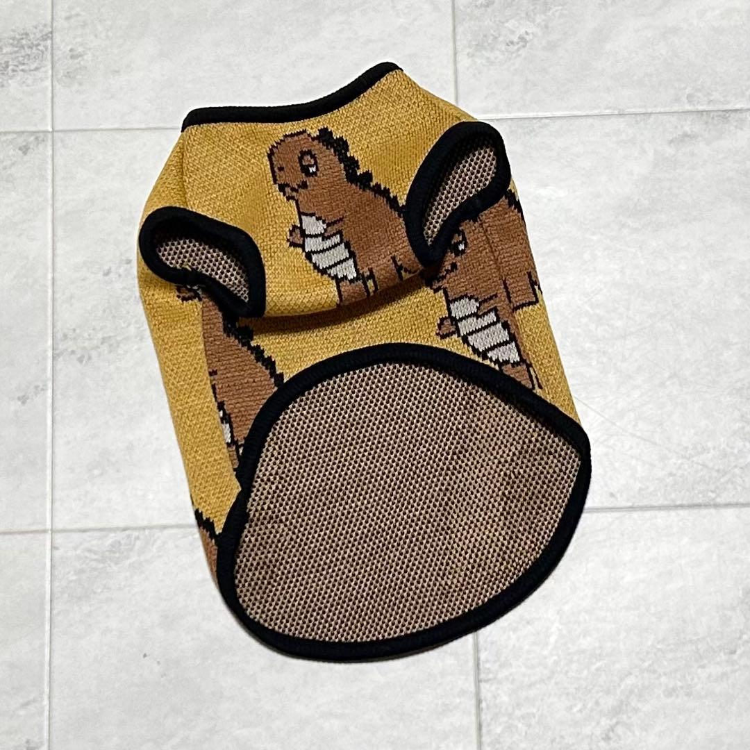 犬服ハンドメイド　ジャガードニット細リブタンク　４号