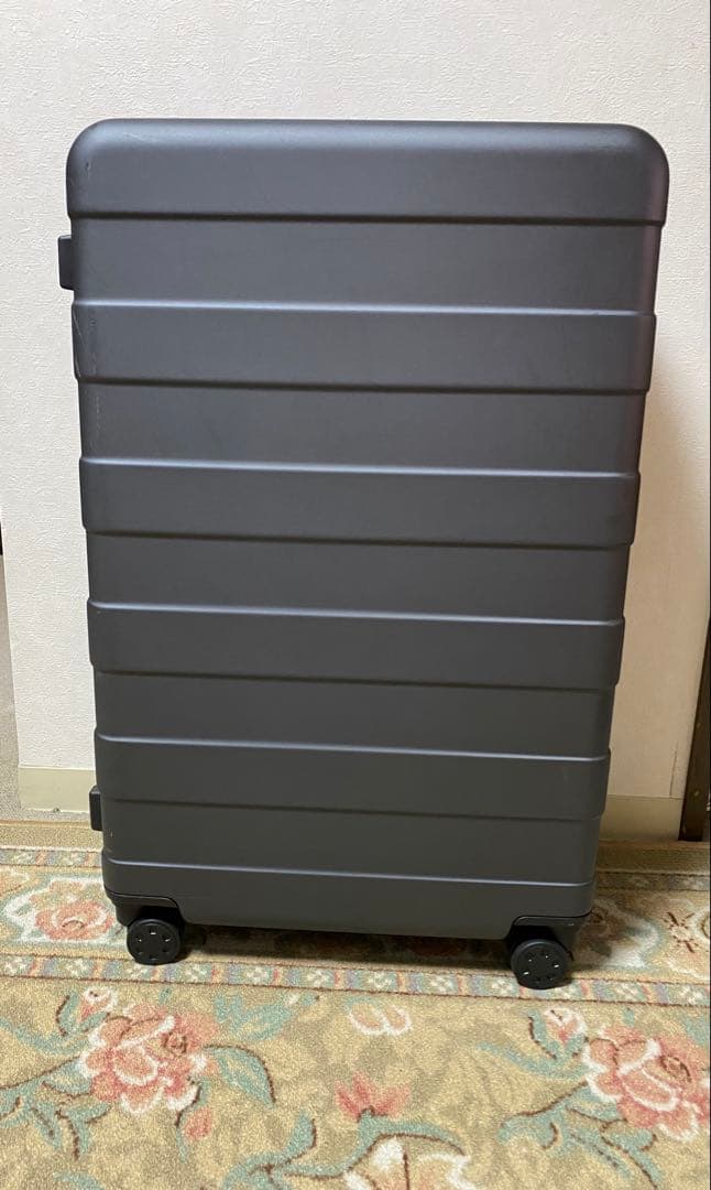 無印良品　バーを自由に調節できる　ハードキャリーケース（７５Ｌ）グレー