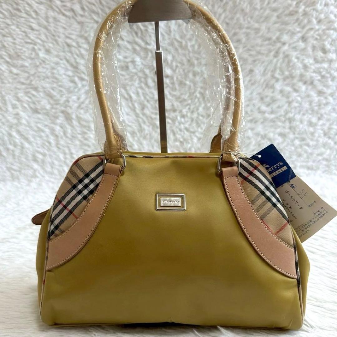 訳あり新品✨バーバリーズ ショルダーバッグ イエロー ノバチェック タグ付き