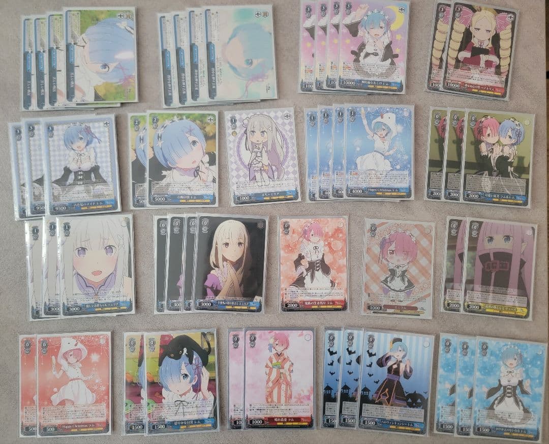 WS(ヴァイスシュヴァルツ) デッキ リゼロ レム 8門 パーツ付き