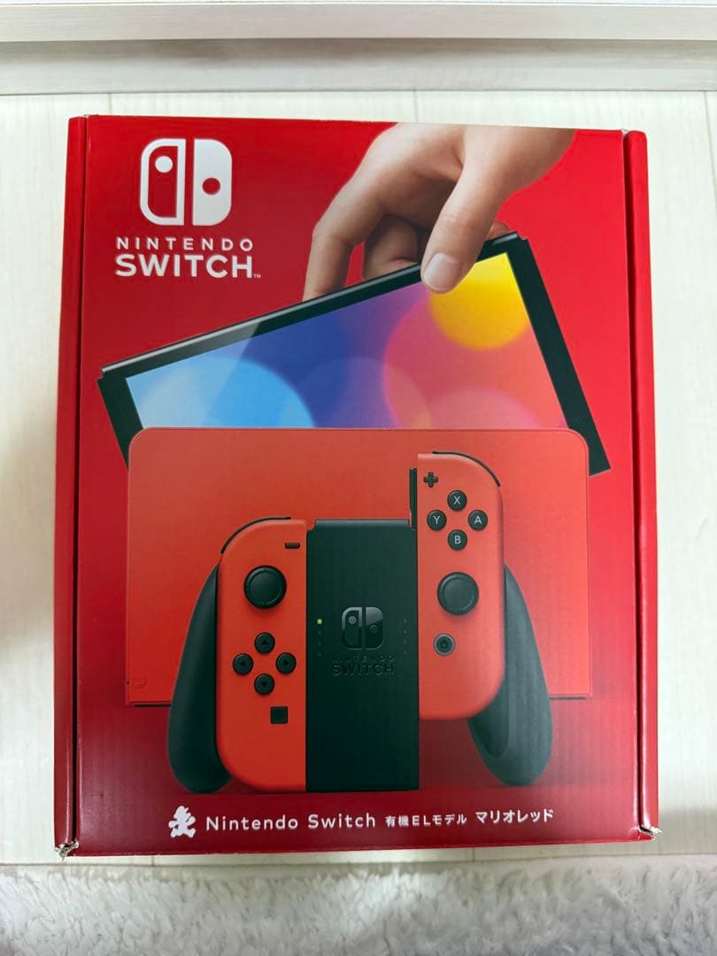 Nintendo Switch有機EL マリオレッド本体と付属品