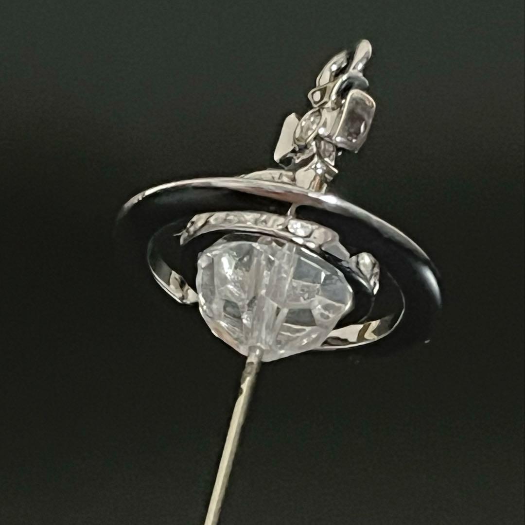 VivienneWestwoodロング ピンブローチ グラスカット クリスタル