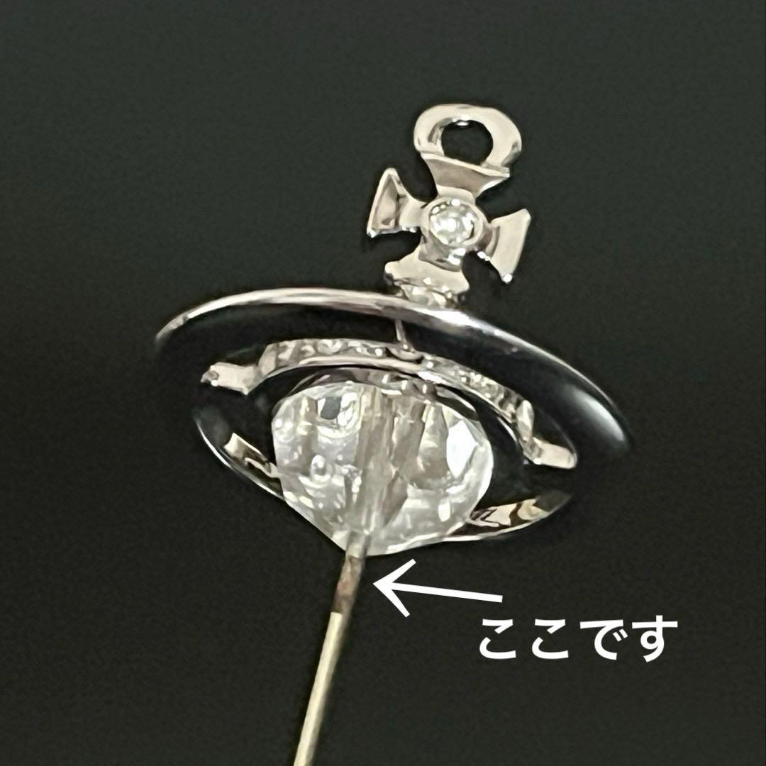 VivienneWestwoodロング ピンブローチ グラスカット クリスタル