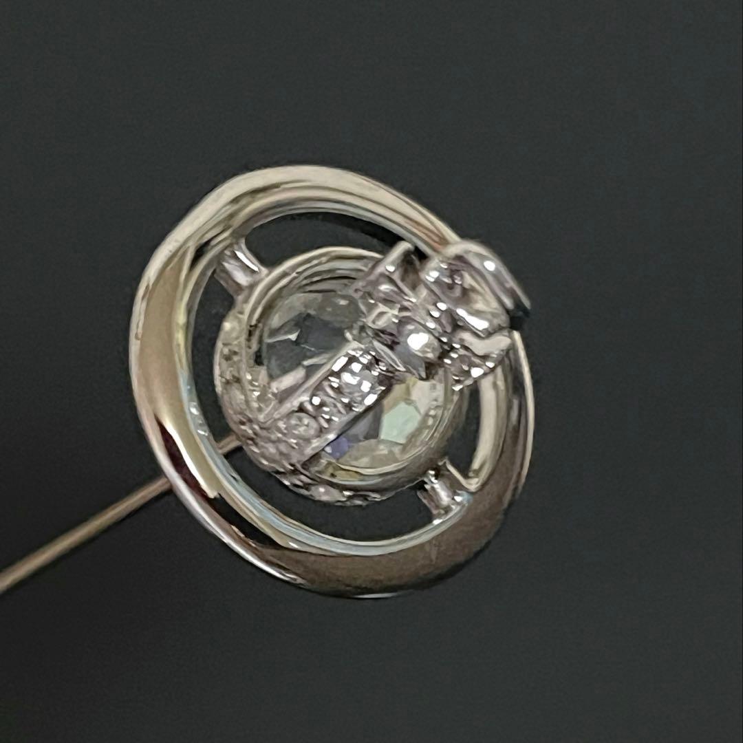 VivienneWestwoodロング ピンブローチ グラスカット クリスタル