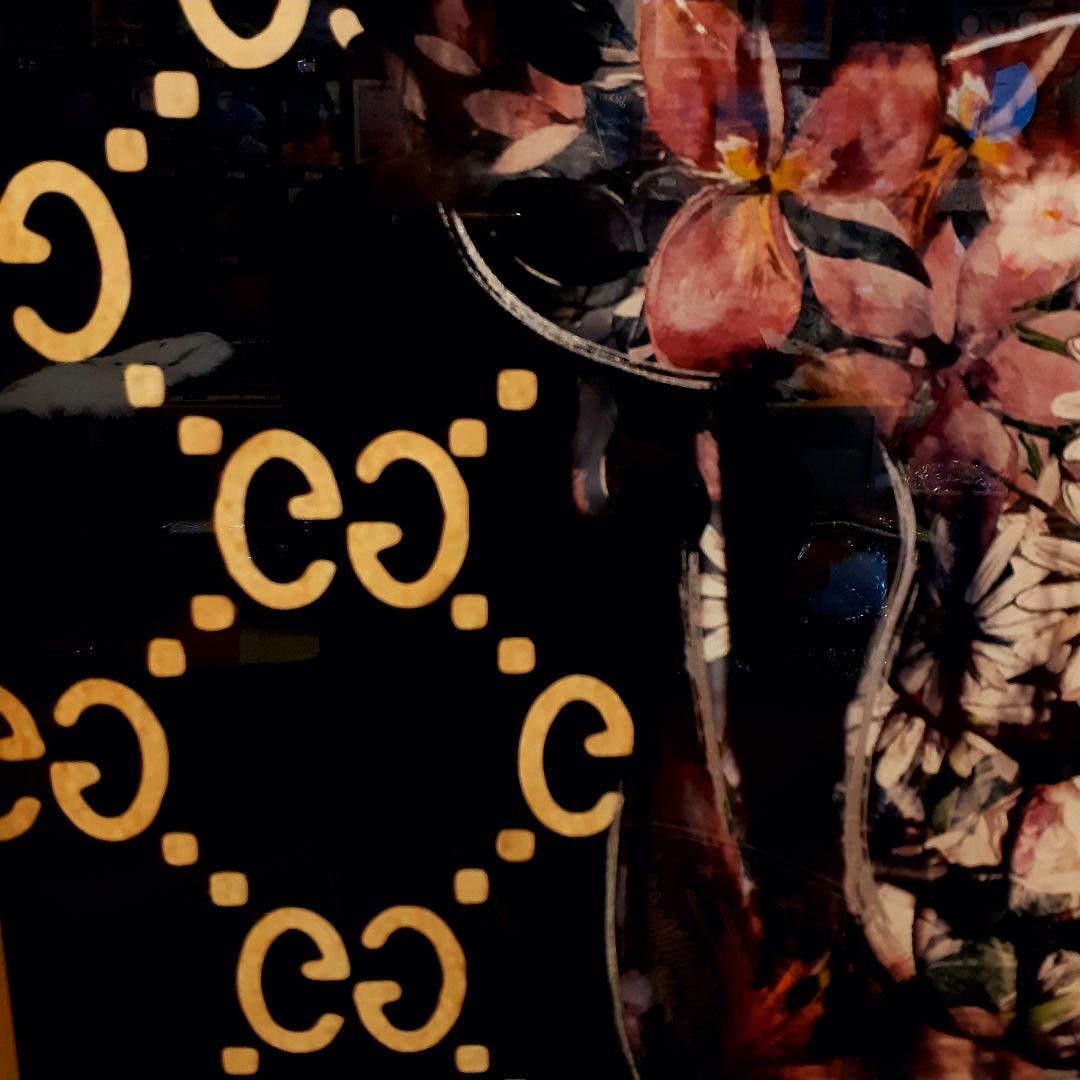 輸入雑貨　ミラーアートパネル『GUCCI』グッチ　特殊強化ガラス仕様　200cm