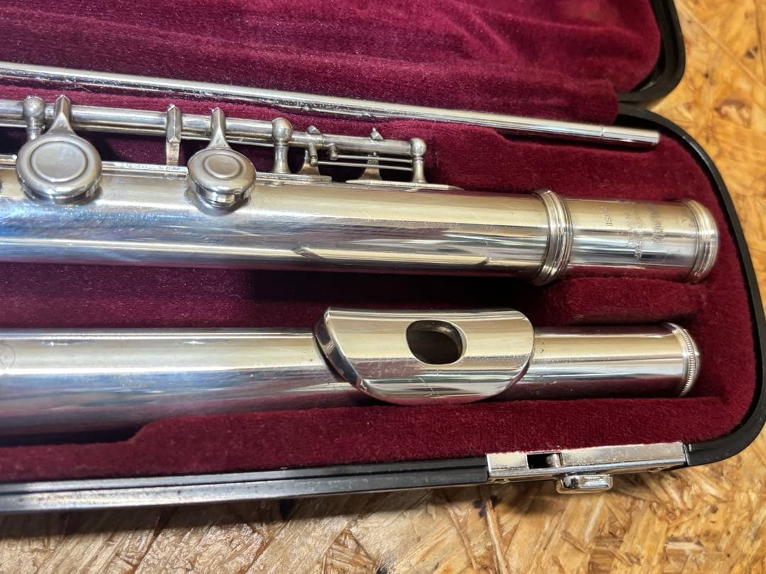 YAMAHA フルート 211SII ハードケース 革ケース付き