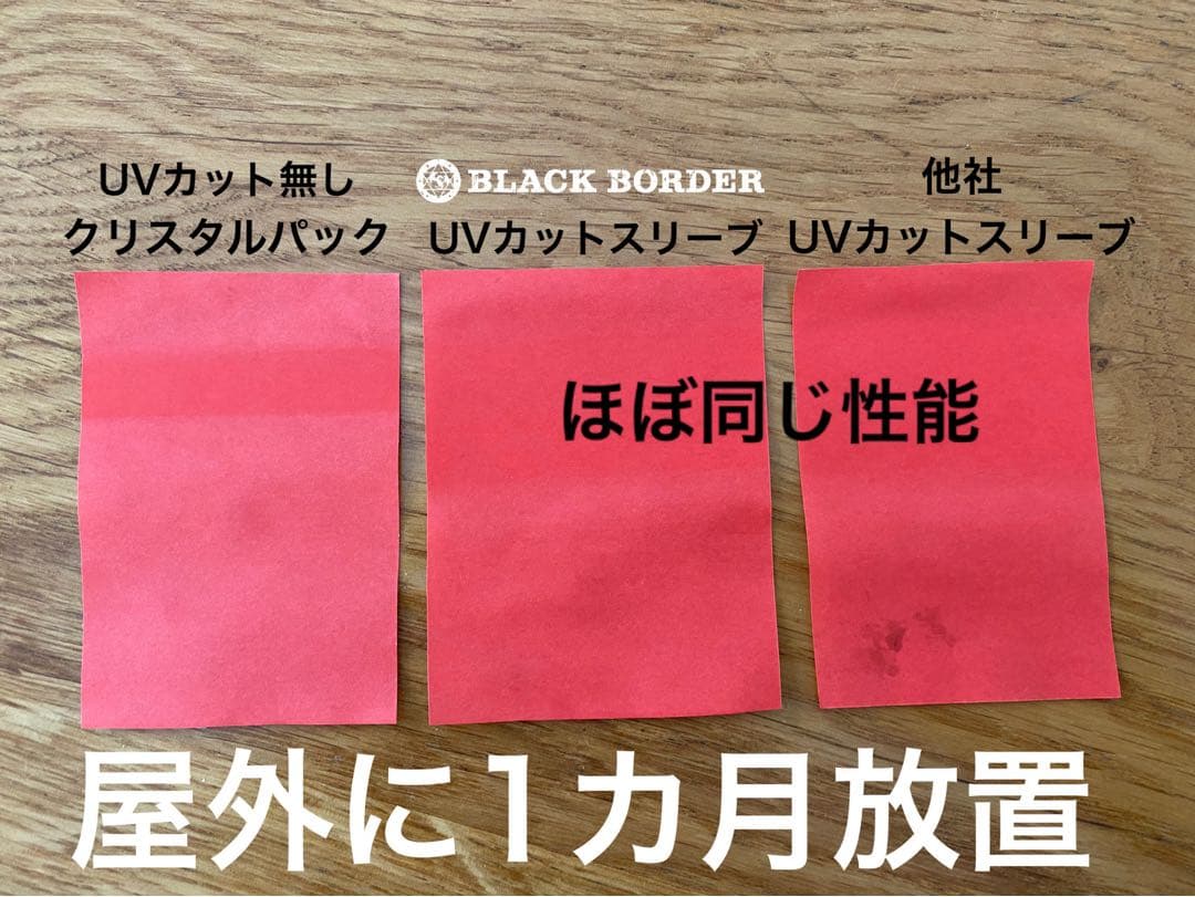 ブラックボーダー　UVカットスリーブ100枚入