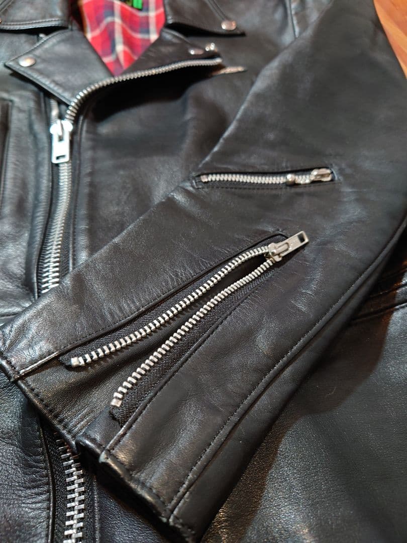 ROTAR ダブルレザーライダースジャケット ブラック M ローター ロンジャン