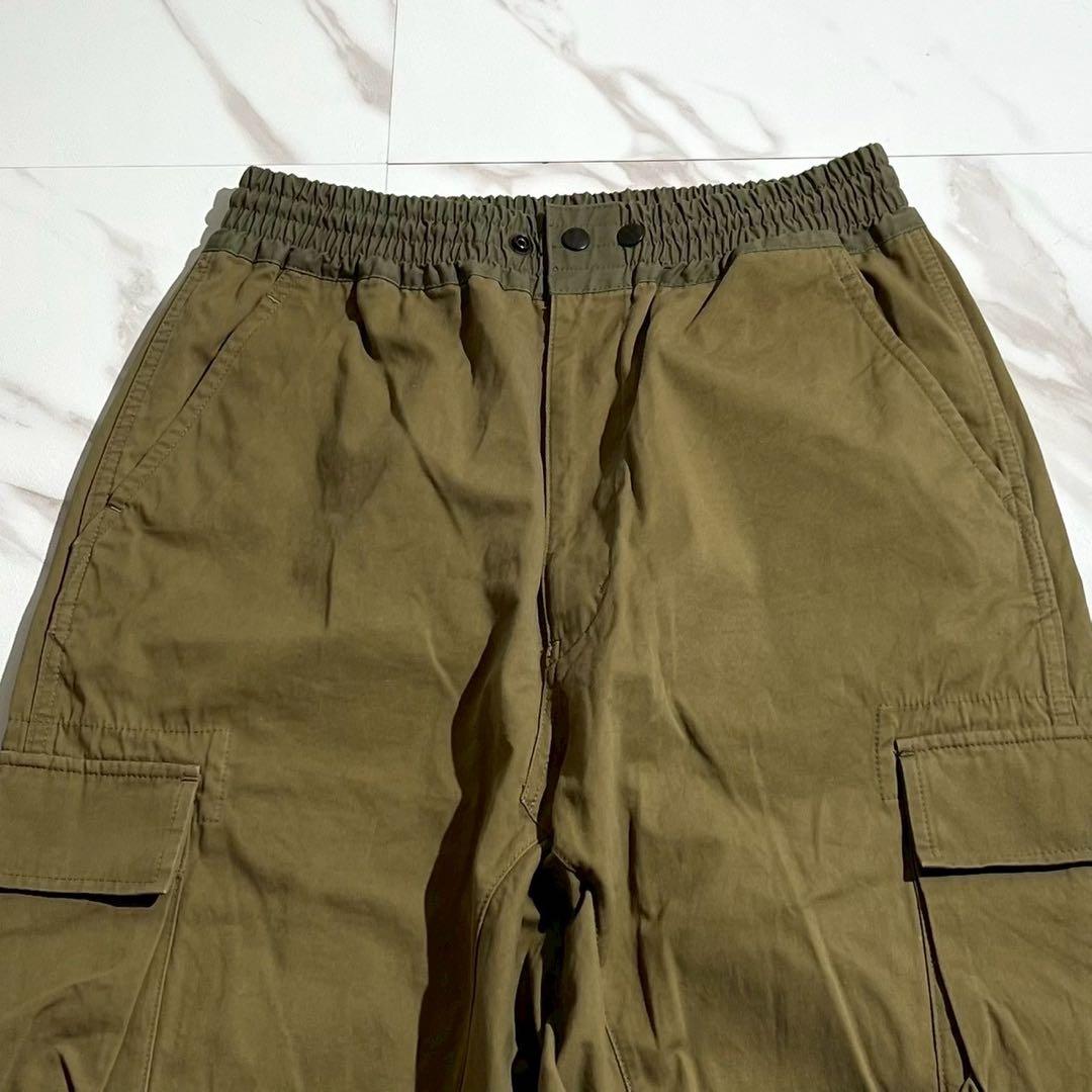 極美品 22SS◎ジュンヤワタナベマン カーゴサルエルパンツ グリーン系 M