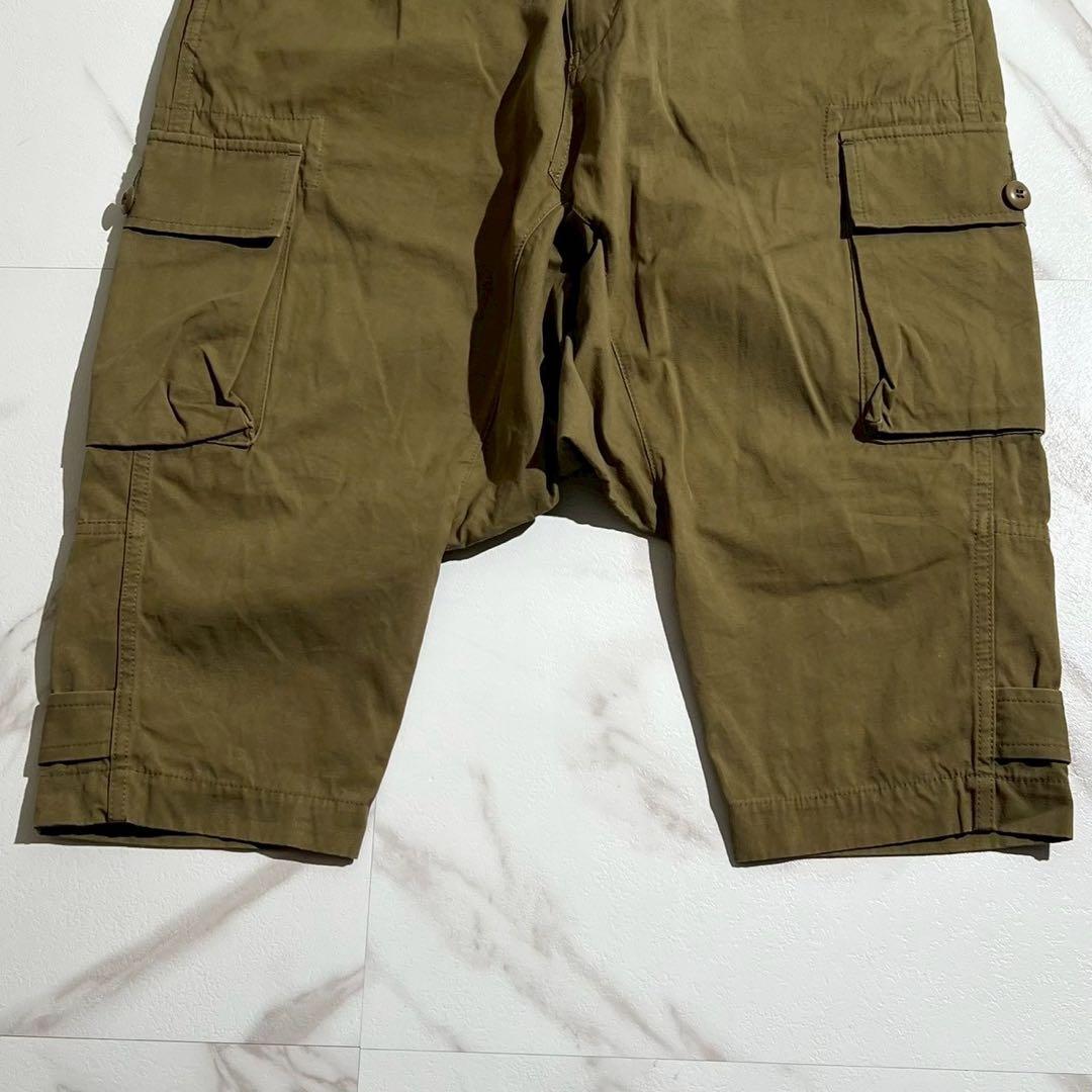 極美品 22SS◎ジュンヤワタナベマン カーゴサルエルパンツ グリーン系 M