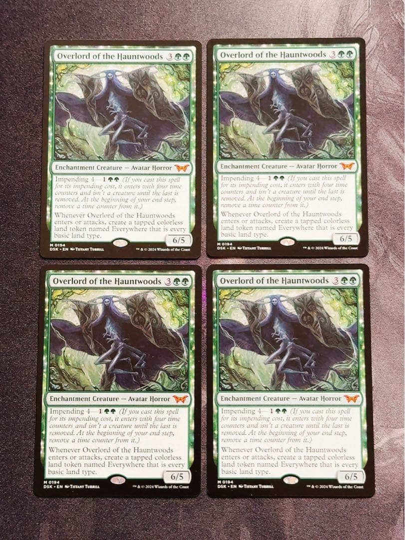 ホーントウッドの大主　英語　4枚セット