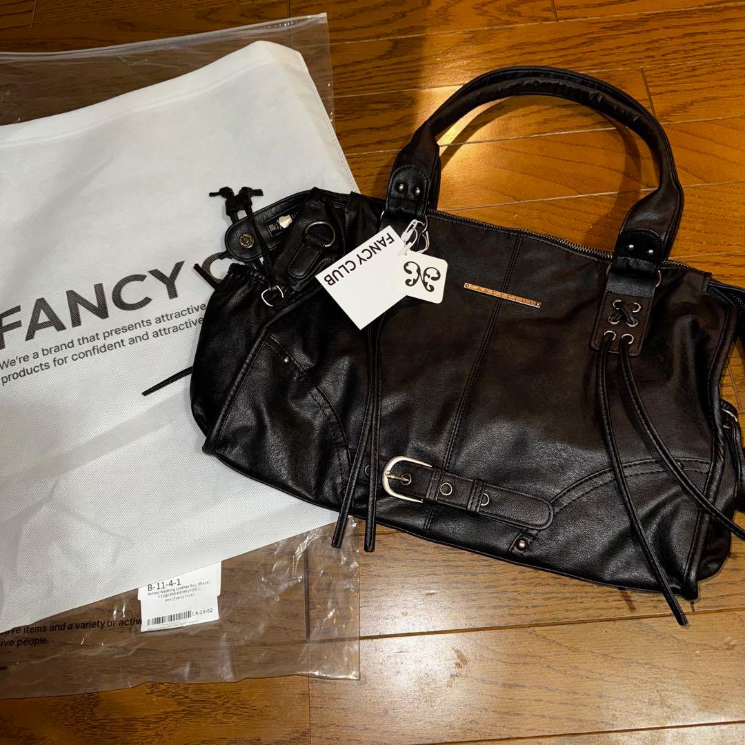 Fancy Club レザーバッグ ブラック新品