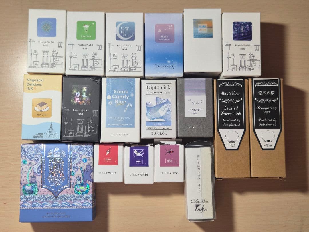 万年筆 ガラスペン インク まとめ売り 18本 セット 残量9割超