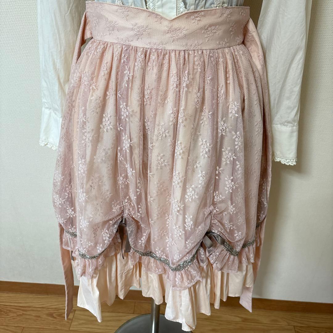 ヴィクトリアンメイデン・エレガントレーシースカート・ピンク