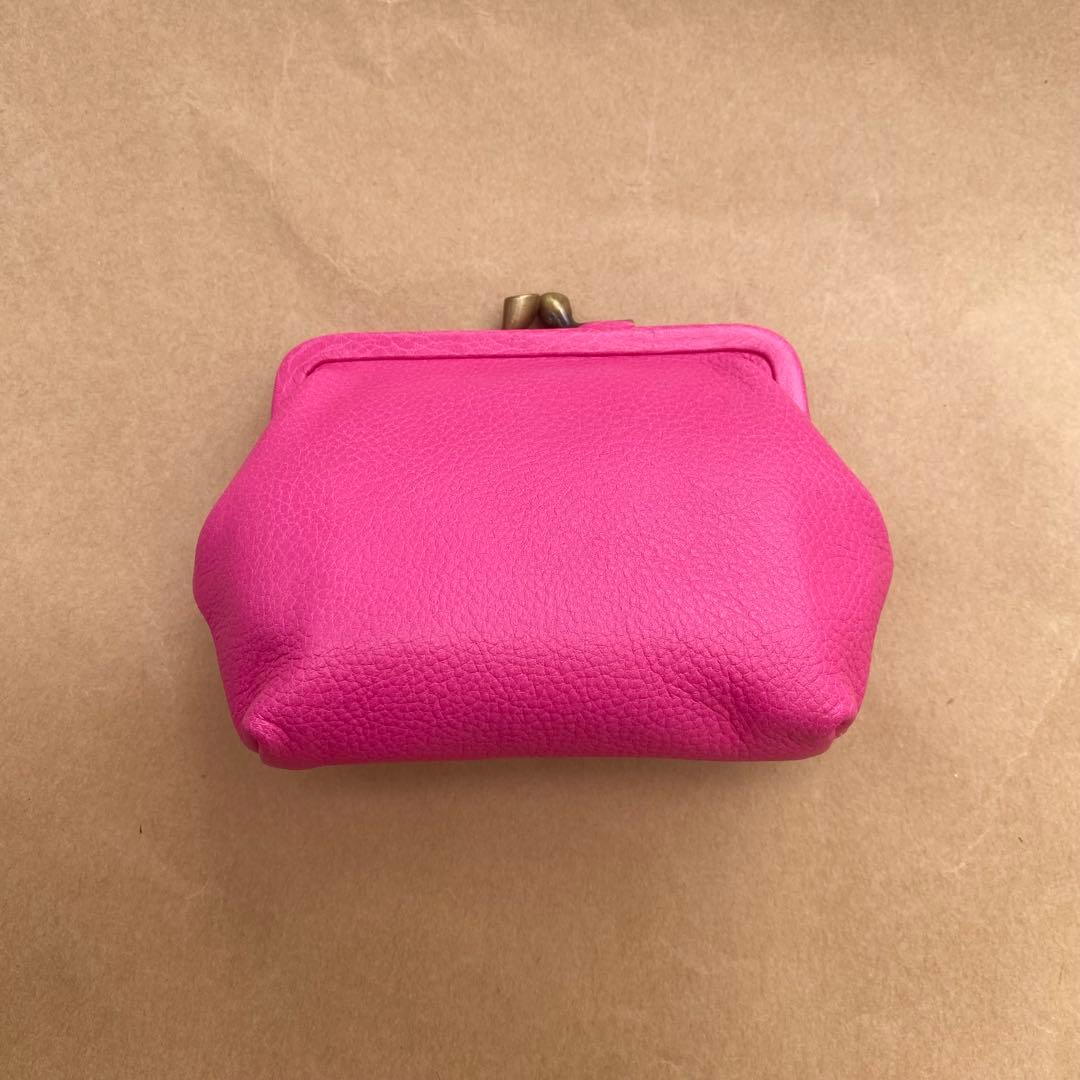 イルビゾンテ　がま口　ポーチ　ミニ財布　ケース　小銭入れ　小物入れ　ピンク