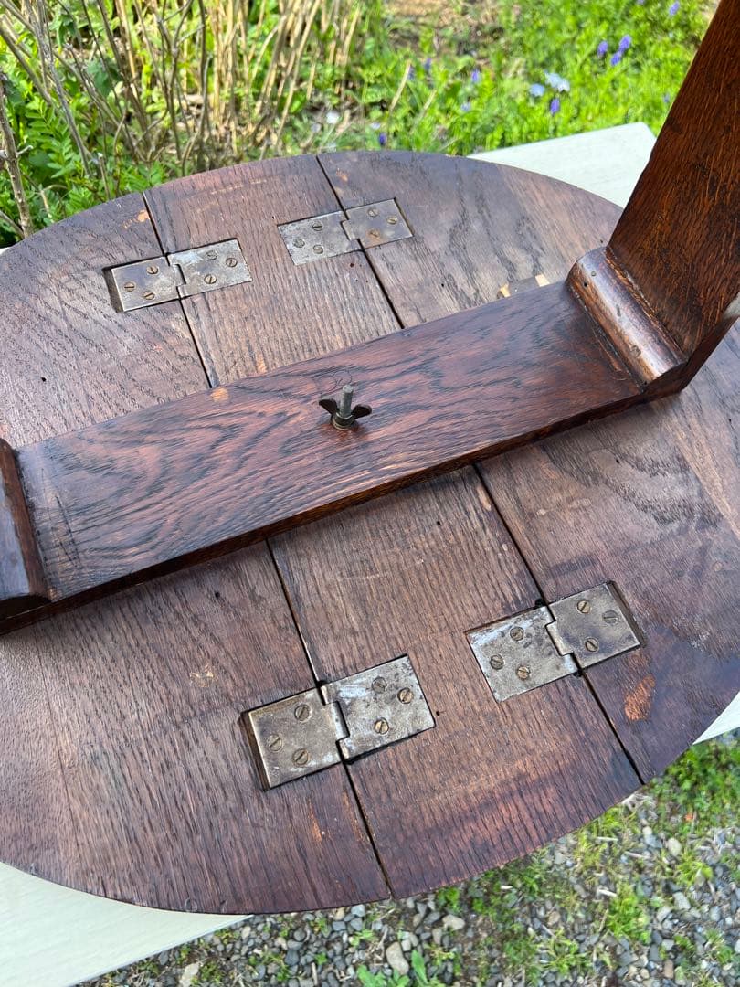 イギリスアンティーク　コンパクトバタフライテーブル　サイドテーブル　希少