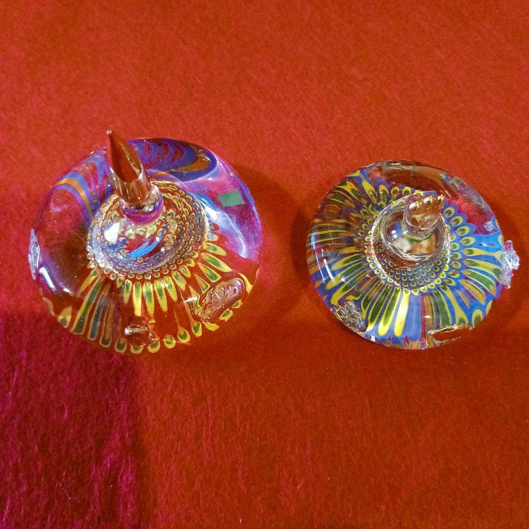 ガラス製 雛人形 ひな祭り ベネチアンガラスペーパーウェイト