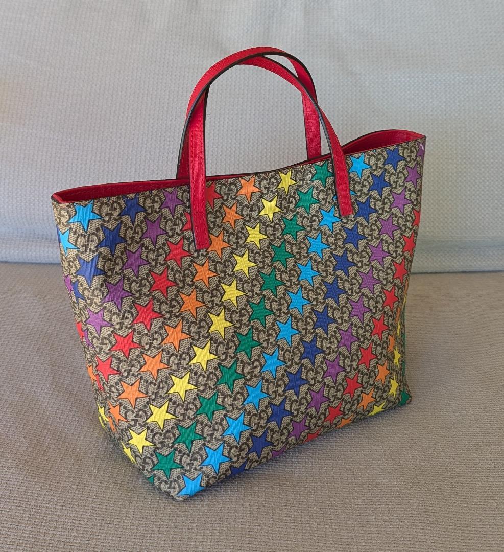 ナ*ョ様 GUUCI 410812 グッチ チルドレンズ レインボースター ハン