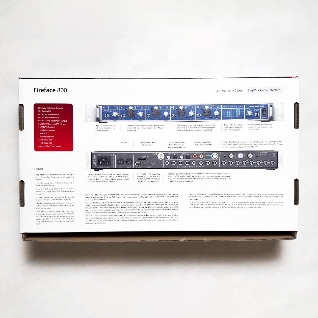 RME Fireface 800 オーディオインターフェース