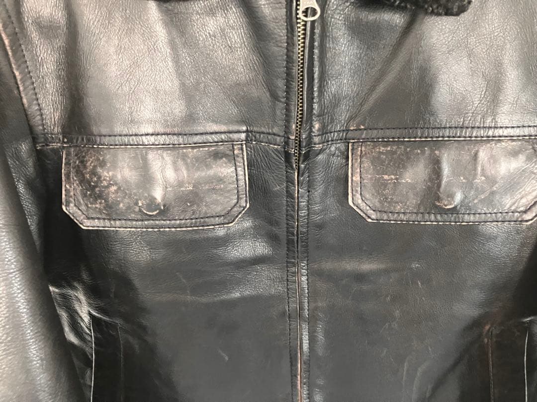 OLD GAP 牛革レザージャケット ボア