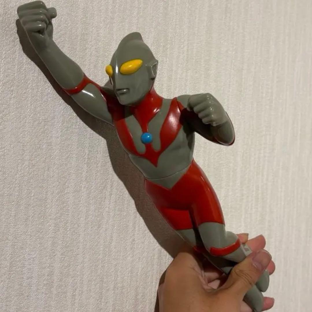 M1号　マーミット　 ウルトラマン飛び出しポーズ　ソフビ 全高約３１ｃｍ