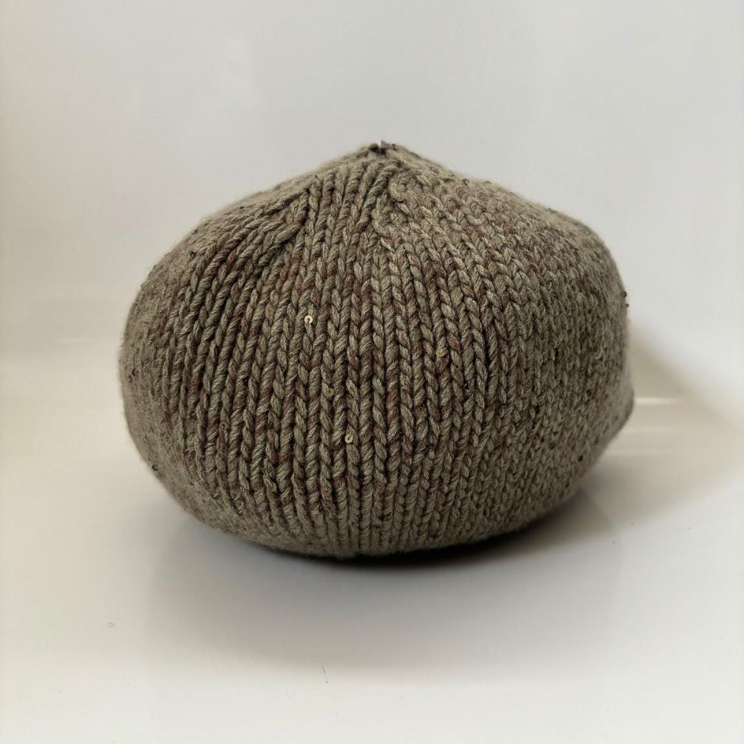 BRUNELLO CUCINELLI カシミヤ スパンコール・ラメ ニット帽