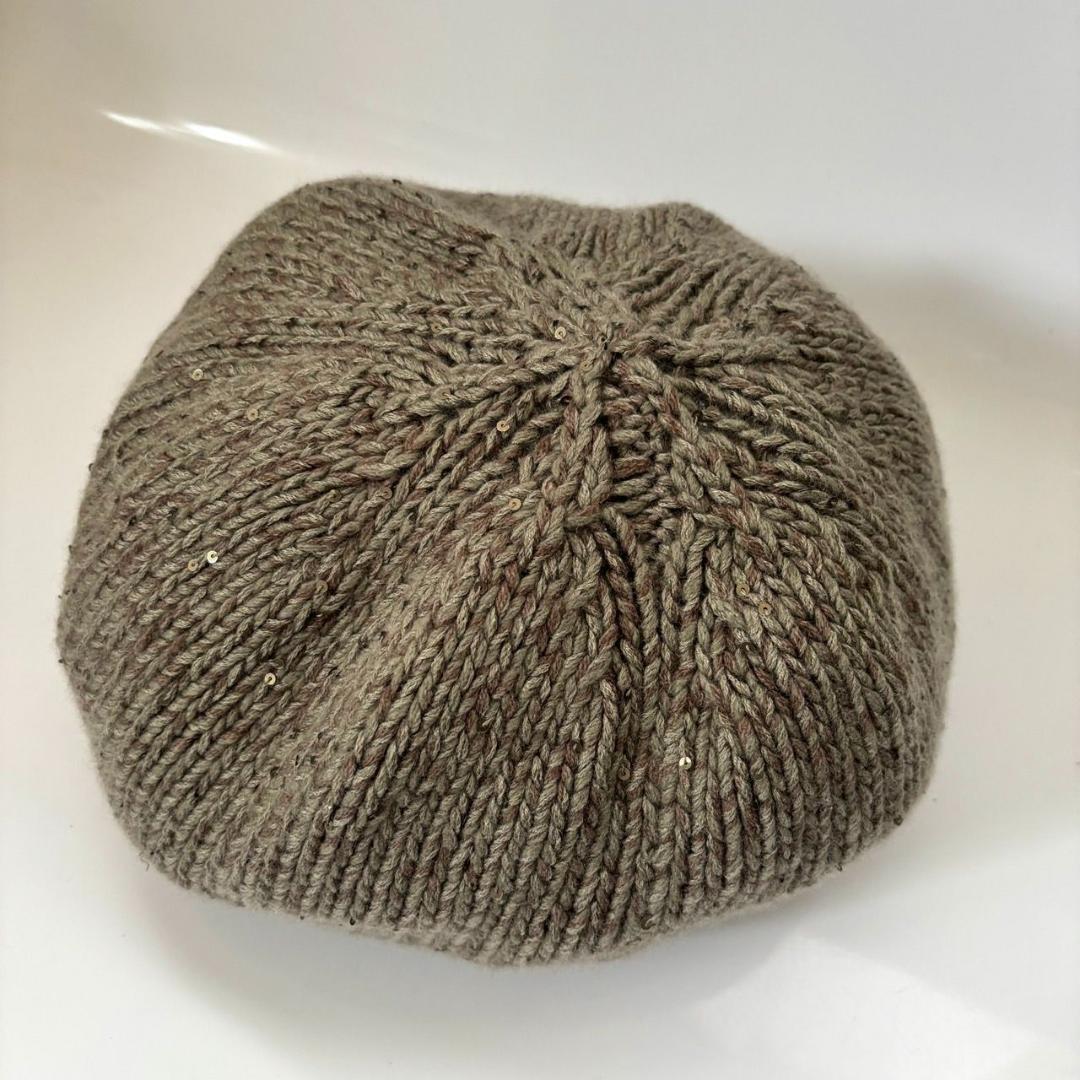 BRUNELLO CUCINELLI カシミヤ スパンコール・ラメ ニット帽
