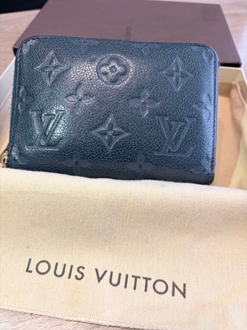 \"値下げ\"【箱保存袋付】ルイヴィトン アンプラント ポルトフォイユ スクレット
