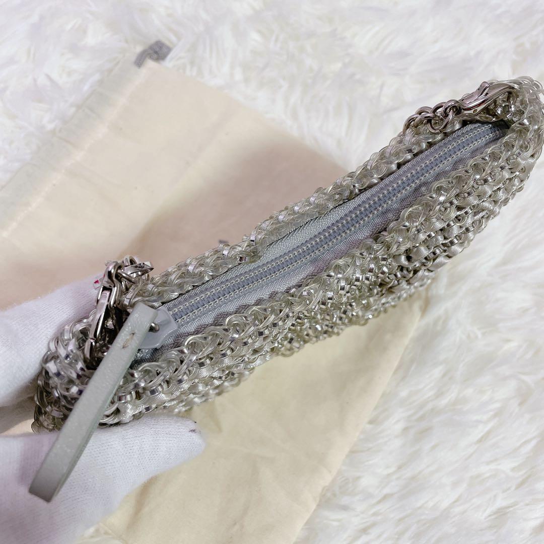 極美品　アンテプリマ　ワイヤーバッグ　リボン　ガーラパーティーバッグ